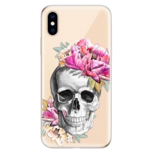 Odolné silikónové puzdro iSaprio - Pretty Skull - iPhone XS