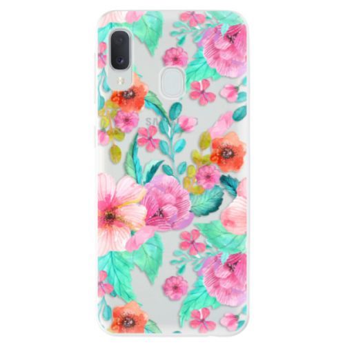 Odolné silikónové puzdro iSaprio - Flower Pattern 01 - Samsung Galaxy A20e