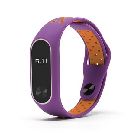 Xiaomi Mi Band 2 Silicone Sport náramok, Purple/Orange