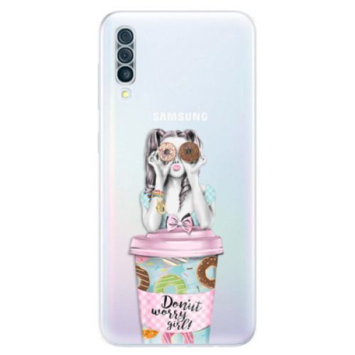 Odolné silikónové puzdro iSaprio - Donut Worry - Samsung Galaxy A50