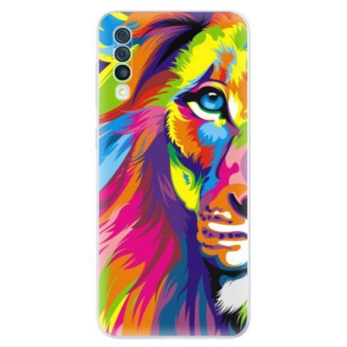Odolné silikónové puzdro iSaprio - Rainbow Lion - Samsung Galaxy A50