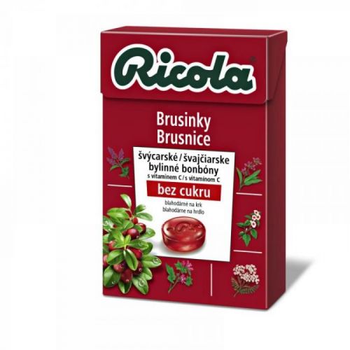Ricola Brusnice - Cranberry 40g bez cukru