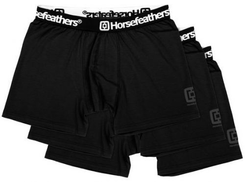 Trenírky Horsefeathers Dynasty 3pack black Veľkosť: M, Pohlavie: pánske