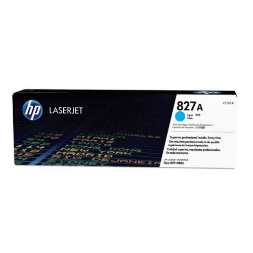HP originál toner CF301A, cyan, 32000str., HP 827A, HP Color LaserJet MFP M880z, 850g