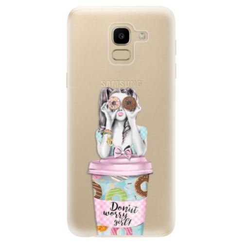 Odolné silikónové puzdro iSaprio - Donut Worry - Samsung Galaxy J6