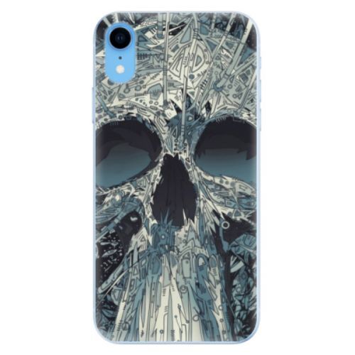 Odolné silikónové puzdro iSaprio - Abstract Skull - iPhone XR