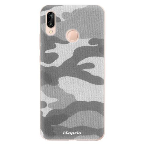 Odolné silikónové puzdro iSaprio - Gray Camuflage 02 - Huawei P20 Lite