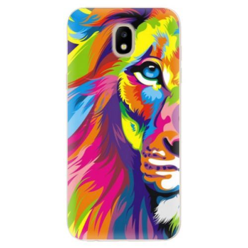 Odolné silikónové puzdro iSaprio - Rainbow Lion - Samsung Galaxy J5 2017