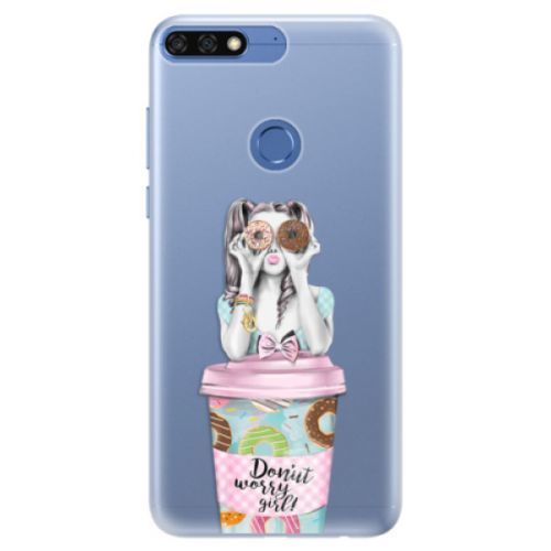 Silikónové puzdro iSaprio - Donut Worry - Huawei Honor 7C