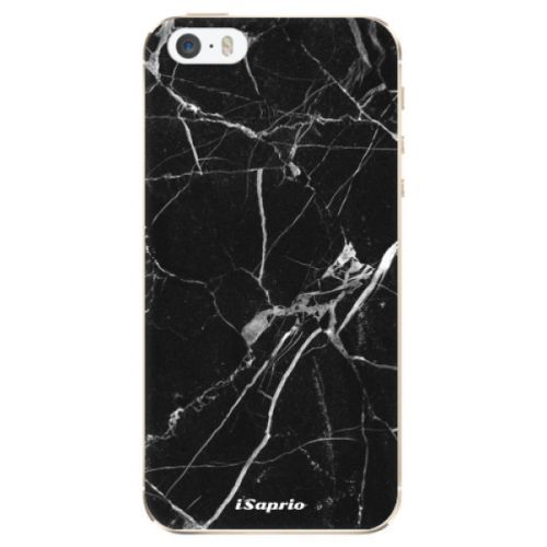 Odolné silikónové puzdro iSaprio - Black Marble 18 - iPhone 5/5S/SE