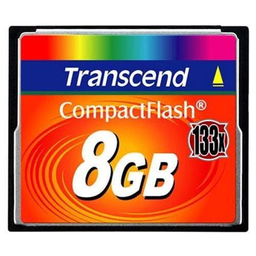 Transcend 8GB CF Card (133X) compact flash memory card TS8GCF133