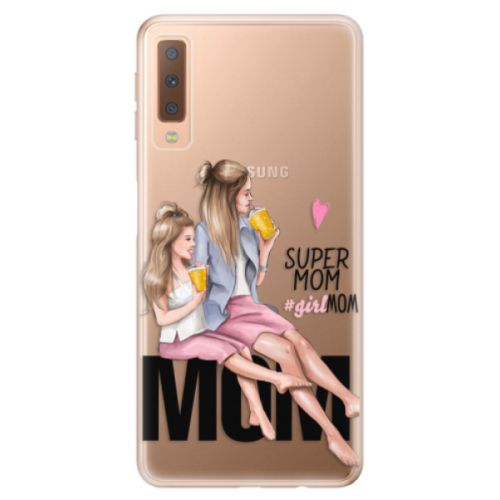 Odolné silikónové puzdro iSaprio - Milk Shake - Blond - Samsung Galaxy A7 (2018)