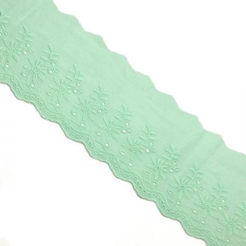 Krajka Double flower light mint