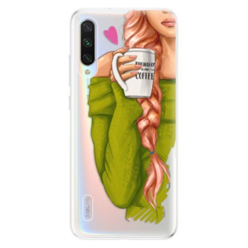 Odolné silikónové puzdro iSaprio - My Coffe and Redhead Girl - Xiaomi Mi A3