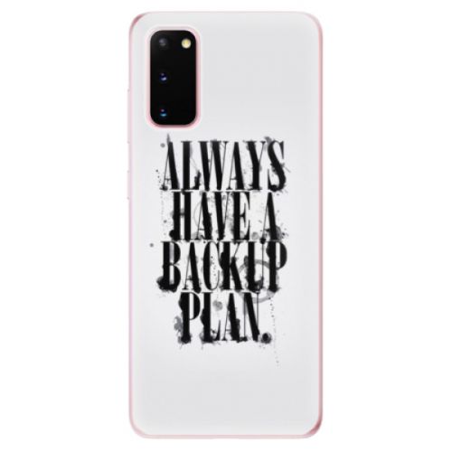 Odolné silikónové puzdro iSaprio - Backup Plan - Samsung Galaxy S20