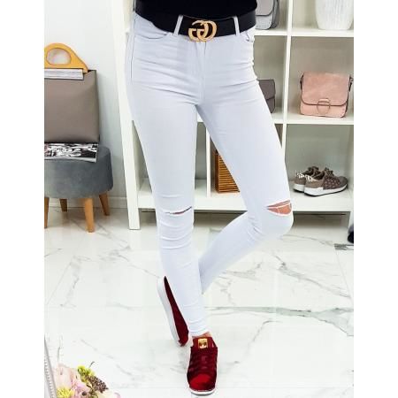 Nohavice dámske biele