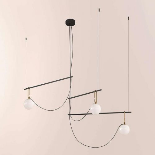 Závesná lampa Artemide nh S3 14, 3-plameňová