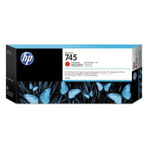 HP originál ink F9K06A, HP 745, chromatic red, 300ml, HP DesignJet HD Pro MFP, DesignJet Z2600, Z5600