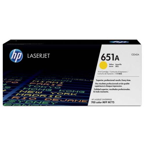 HP originál toner CE342A, yellow, 16000str., HP 651A, HP LaserJet Enterprise 700 color MFP M775dn, M775f