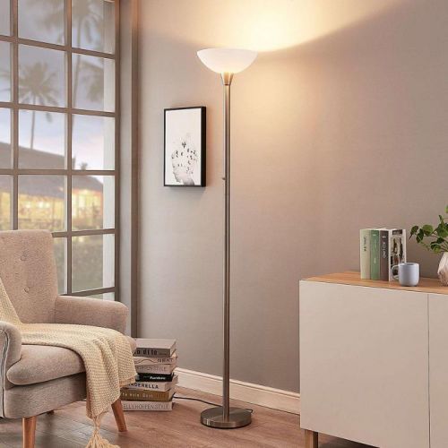 Stropné svietidlo Ignacia sklenená miska nikel