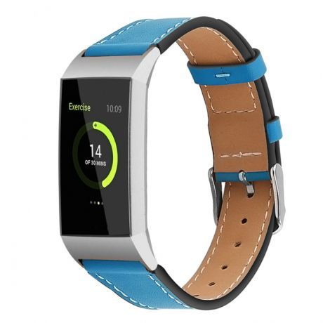 Fitbit Charge 3 Leather Italy (Large) remienok, Blue