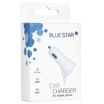 Autonabíjačka Blue Star pre iPhone 5/6/7/8/X s káblom aj USB 3A