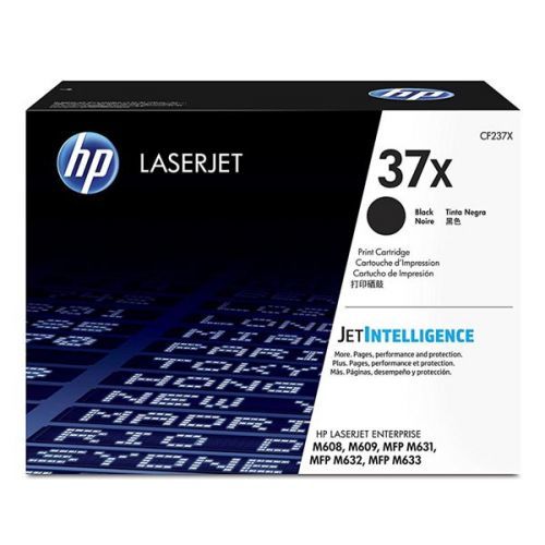 HP originál toner CF237X, black, 25000str., HP 37X, high capacity, HP LaserJet Enterprise M608, M609