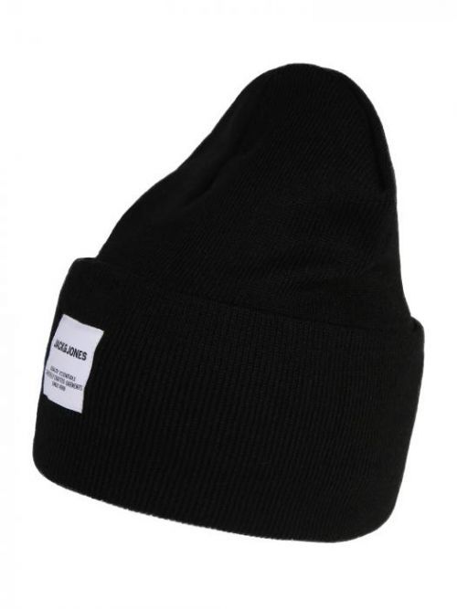 JACK & JONES Čiapky 'LONG KNIT BEANIE'  čierna