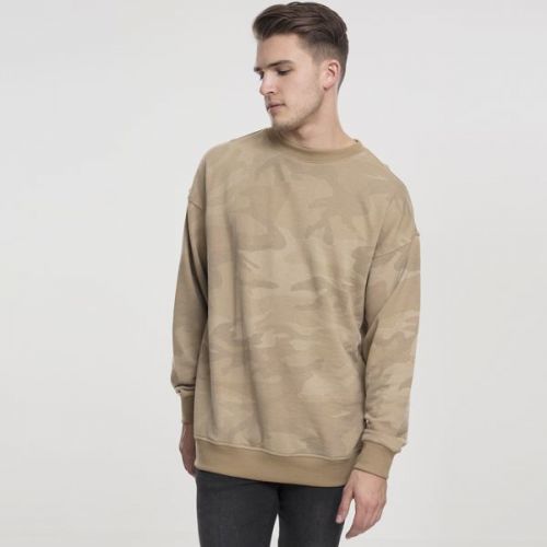 Urban Classics Camo Crewneck sand camo - L