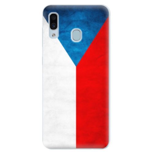 Silikónové puzdro iSaprio - Czech Flag - Samsung Galaxy A30