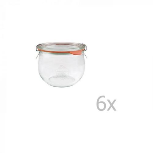 Sada 6 zaváracích pohárov Weck Tulpe, 580 ml