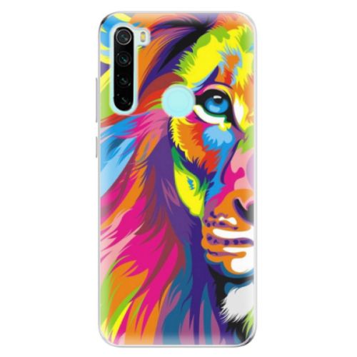 Odolné silikónové puzdro iSaprio - Rainbow Lion - Xiaomi Redmi Note 8