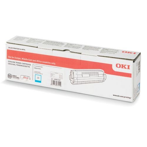 OKI originál toner 46861307, cyan, 10000str., OKI C824, 834, 844