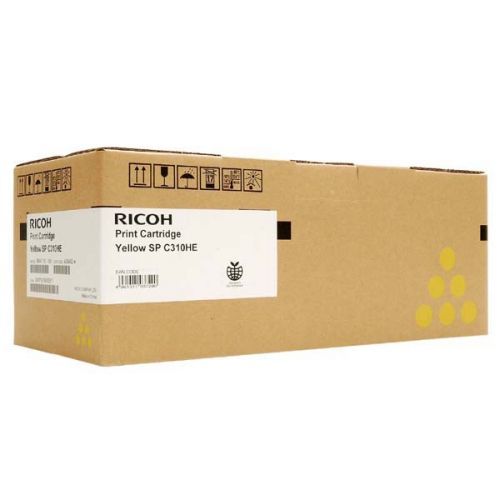 Ricoh originál toner 406482, 407635, yellow, 6000str., Ricoh SP C310, C311, C312, SP C231, C232