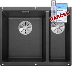 BLANCO SUBLINE 340/160-U antracit, vanička vľavo