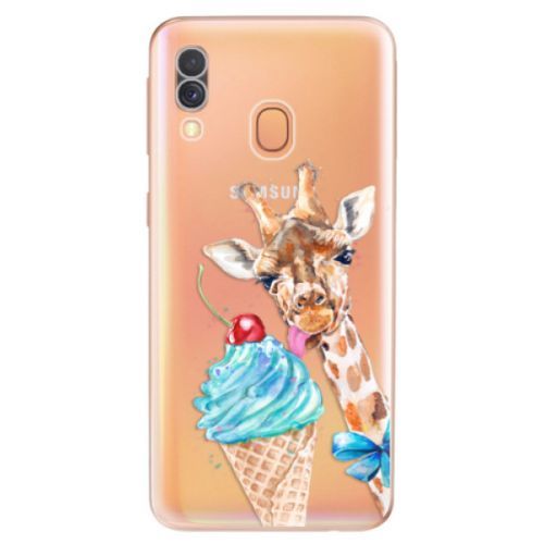 Odolné silikónové puzdro iSaprio - Love Ice-Cream - Samsung Galaxy A40