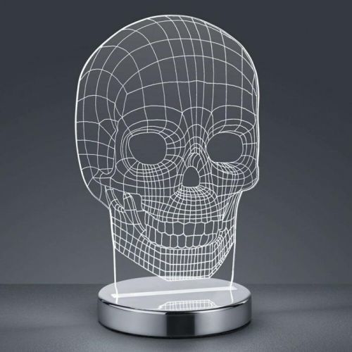 Farba svetla prepínateľná stolná LED lampa Skull