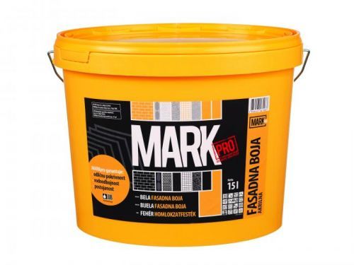 JUB MARK PRO - akrylátová fasádna farba - biely - 15 l