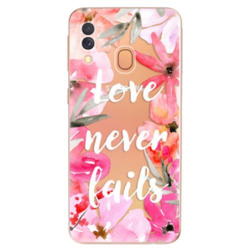 Odolné silikónové puzdro iSaprio - Love Never Fails - Samsung Galaxy A40