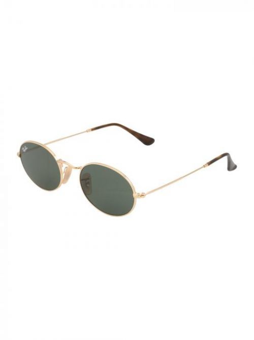 Ray-Ban Slnečné okuliare 'OVAL' zelená / zlatá