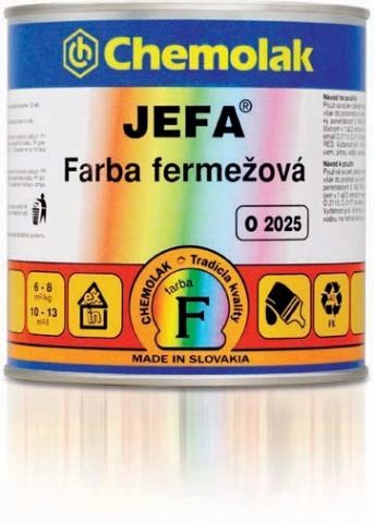 Chemolak O 2025 JEFA - fermežová farba - 1000 - biela - 8 Kg