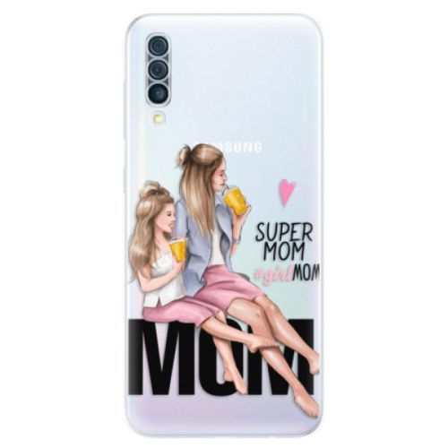 Odolné silikónové puzdro iSaprio - Milk Shake - Blond - Samsung Galaxy A50