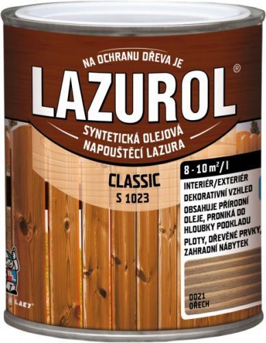 LAZUROL Classic S 1023 - lazúra na drevo - 25 - sipo - 9 L