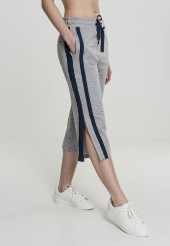 Urban Classics Ladies Taped Terry Culotte grey/navy - XS