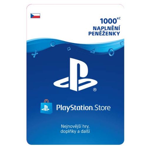 PlayStation Store 1000 Kč - elektronická peňaženka