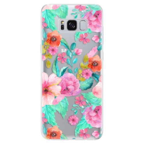 Odolné silikónové puzdro iSaprio - Flower Pattern 01 - Samsung Galaxy S8