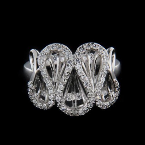 Strieborný prsteň 15615