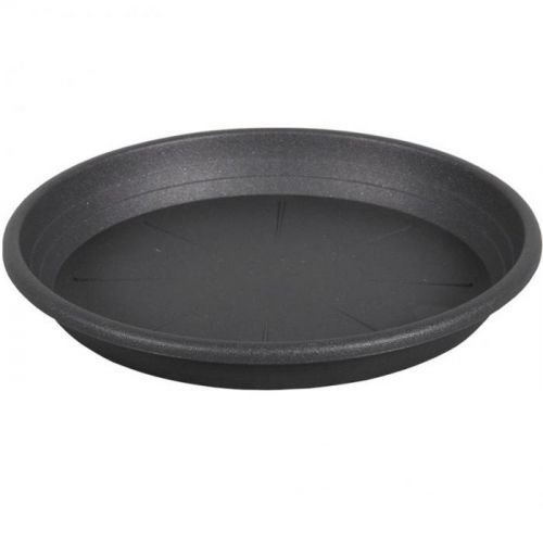 Podmiska pod kvetináč CILINDRO plastová antracitová d28cm