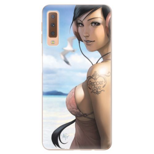Odolné silikónové puzdro iSaprio - Girl 02 - Samsung Galaxy A7 (2018)