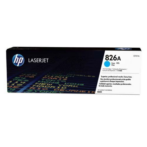 HP originál toner CF311A, cyan, 31500str., HP 826A, HP Color LaserJet Enterprise M855dn, M855x+, M855x+